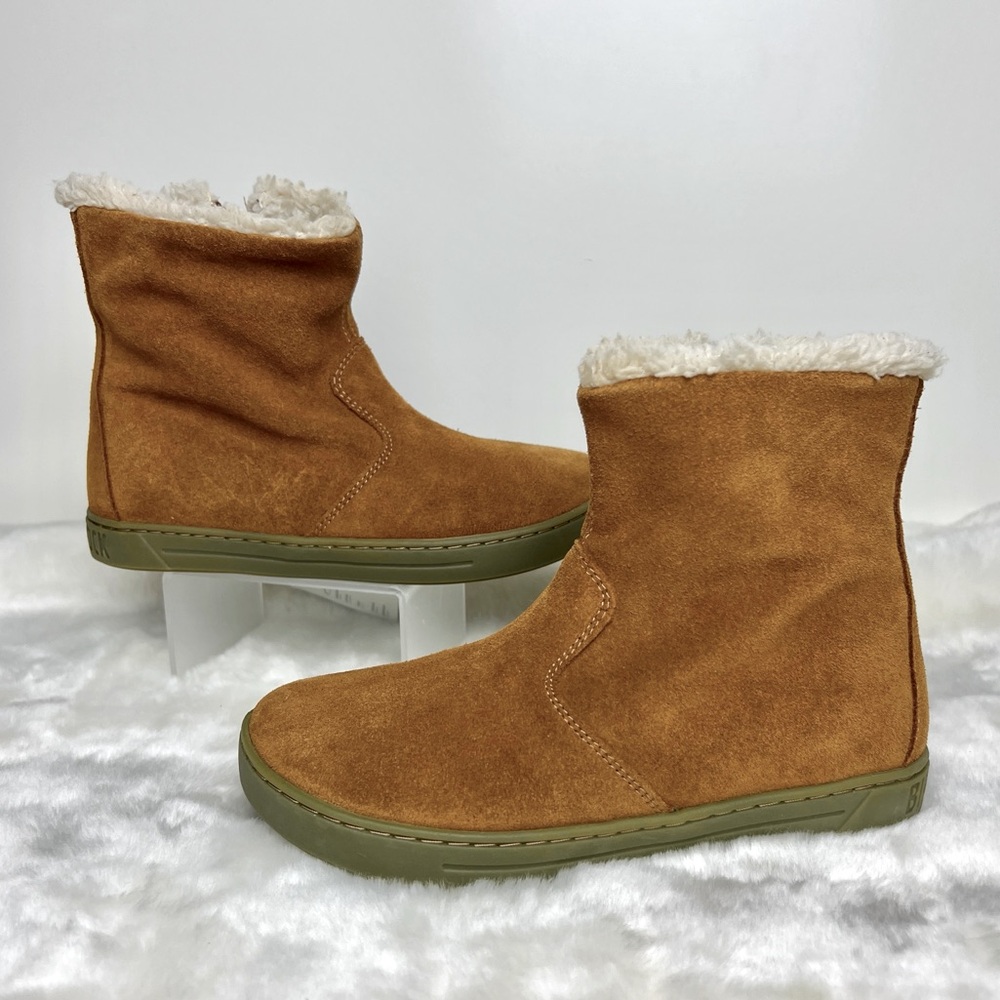 Birkenstock Girls Lille Tan Suede Mink Boots Size 38, US Size YOUTH 1 (1-1.5)